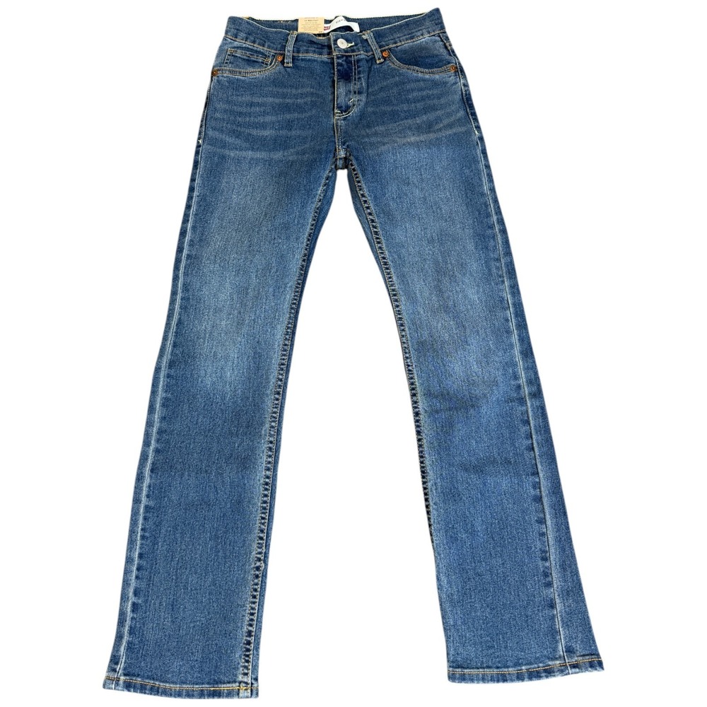 Levi's Boys 511 Slim Fit Stretch Denim Blue Jeans Size 14 Reg 27x27 NWT‎